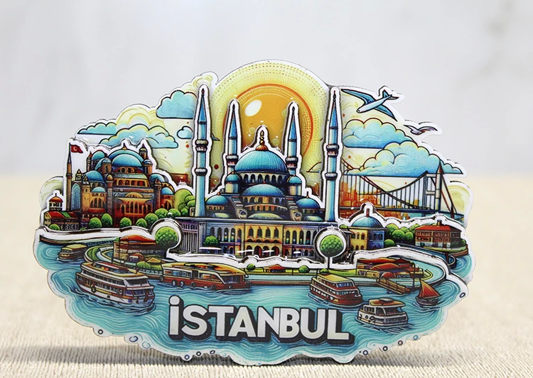 Ahşap İstanbul Temalı Magnet Alk4598 - Lisinya