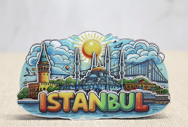 Ahşap İstanbul Temalı Magnet Alk4601 - Lisinya