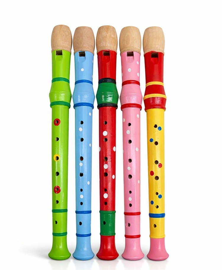 Ahşap Renkli Flüt Büyük Alk4392 - Lisinya