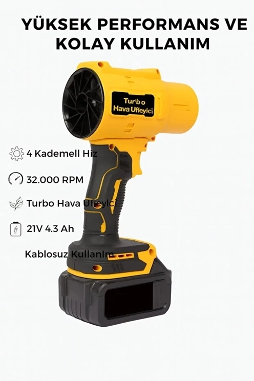Ahv-18 Turbo Hava Üfleyici | 4 Kademe Hız | 21v 431w Kablosuz Blower | 32.000 Rpm’’ - Lisinya Ahv-18 Turbo Hava Üfleyici | 4 Kademe Hız | 21v 431w Kablosuz Blower | 32.000 Rpm’’ - Lisinya