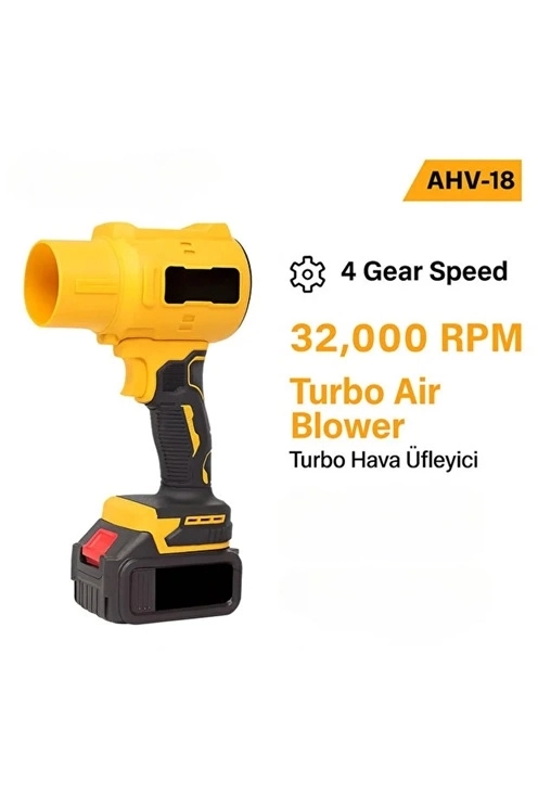 Ahv-18 Turbo Hava Üfleyici | 4 Kademe Hız | 21v 431w Kablosuz Blower | 32.000 Rpm’’ - Lisinya Ahv-18 Turbo Hava Üfleyici | 4 Kademe Hız | 21v 431w Kablosuz Blower | 32.000 Rpm’’ - Lisinya