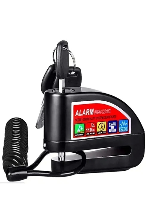 Alarmlı Disk Kilidi Motorsiklet Scooter Bisiklet Sesli Alarm 110 Desibel Yüksek Ses - Lisinya Alarmlı Disk Kilidi Motorsiklet Scooter Bisiklet Sesli Alarm 110 Desibel Yüksek Ses - Lisinya
