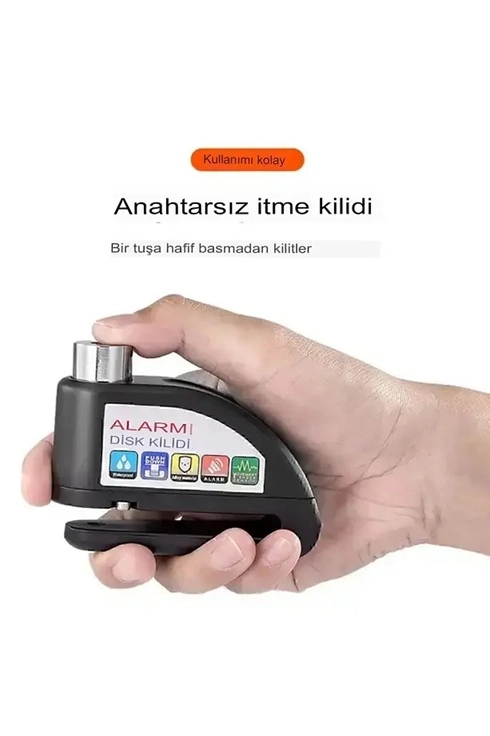 Alarmlı Disk Kilidi Motorsiklet Scooter Bisiklet Sesli Alarm 110 Desibel Yüksek Ses - Lisinya Alarmlı Disk Kilidi Motorsiklet Scooter Bisiklet Sesli Alarm 110 Desibel Yüksek Ses - Lisinya