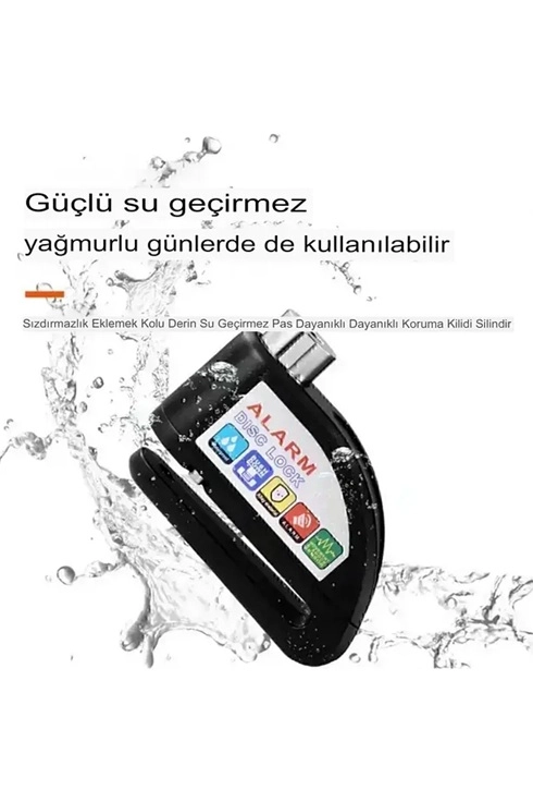 Alarmlı Disk Kilidi Motorsiklet Scooter Bisiklet Sesli Alarm 110 Desibel Yüksek Ses - Lisinya Alarmlı Disk Kilidi Motorsiklet Scooter Bisiklet Sesli Alarm 110 Desibel Yüksek Ses - Lisinya