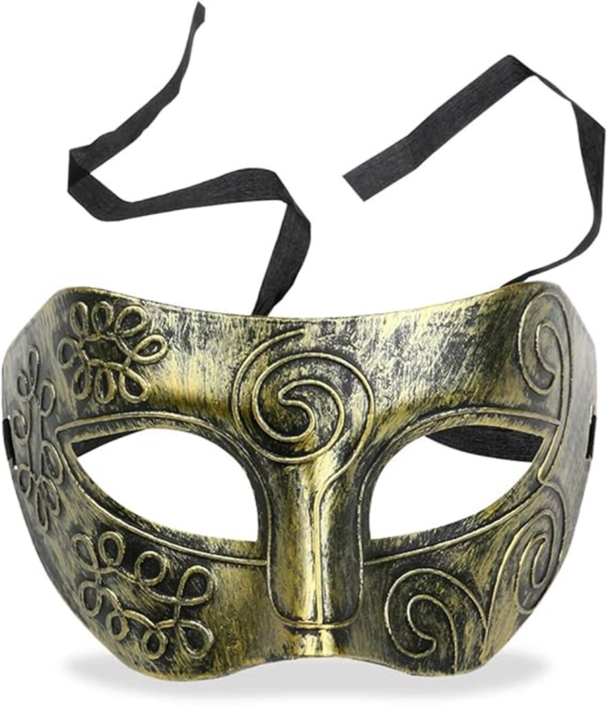 Altın Eskitme Yüz Maskesi - Antik Tarz Balo Maskesi - Lisinya