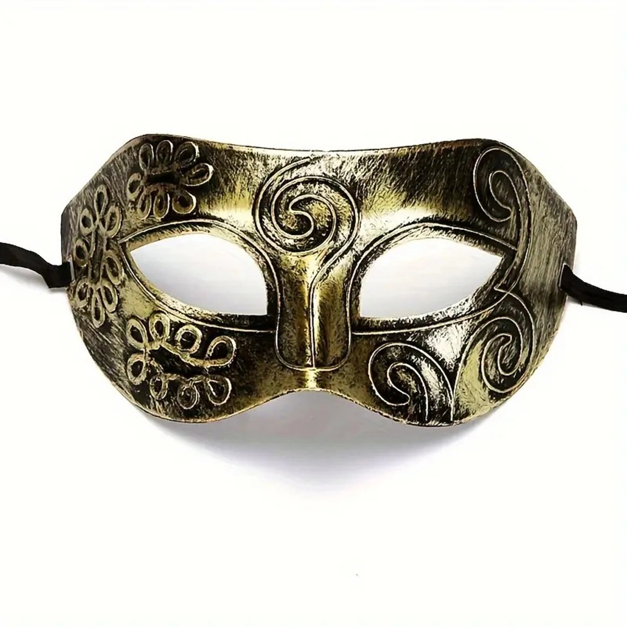Altın Eskitme Yüz Maskesi - Antik Tarz Balo Maskesi - Lisinya