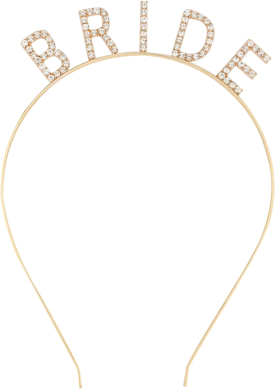 Altın Gold Renk Bekarlığa Veda Kristal Taş Bride Tacı İthal 16x10 Cm - Lisinya