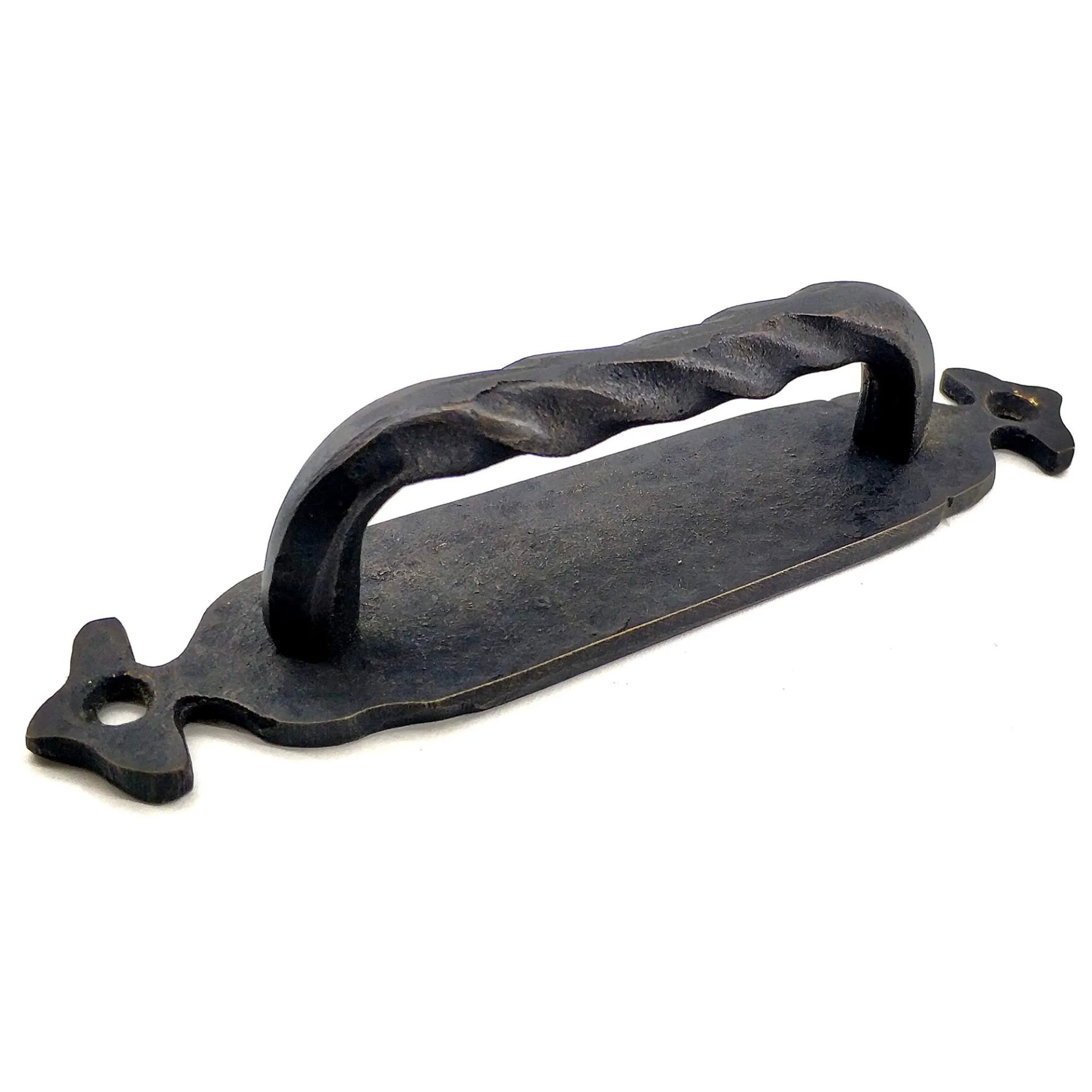 Antika Tarz Dekoratif Pirinç Burgulu Çekme Kol - 148x33 Mm, Oksit - Lisinya Antika Tarz Dekoratif Pirinç Burgulu Çekme Kol - 148x33 Mm, Oksit - Lisinya