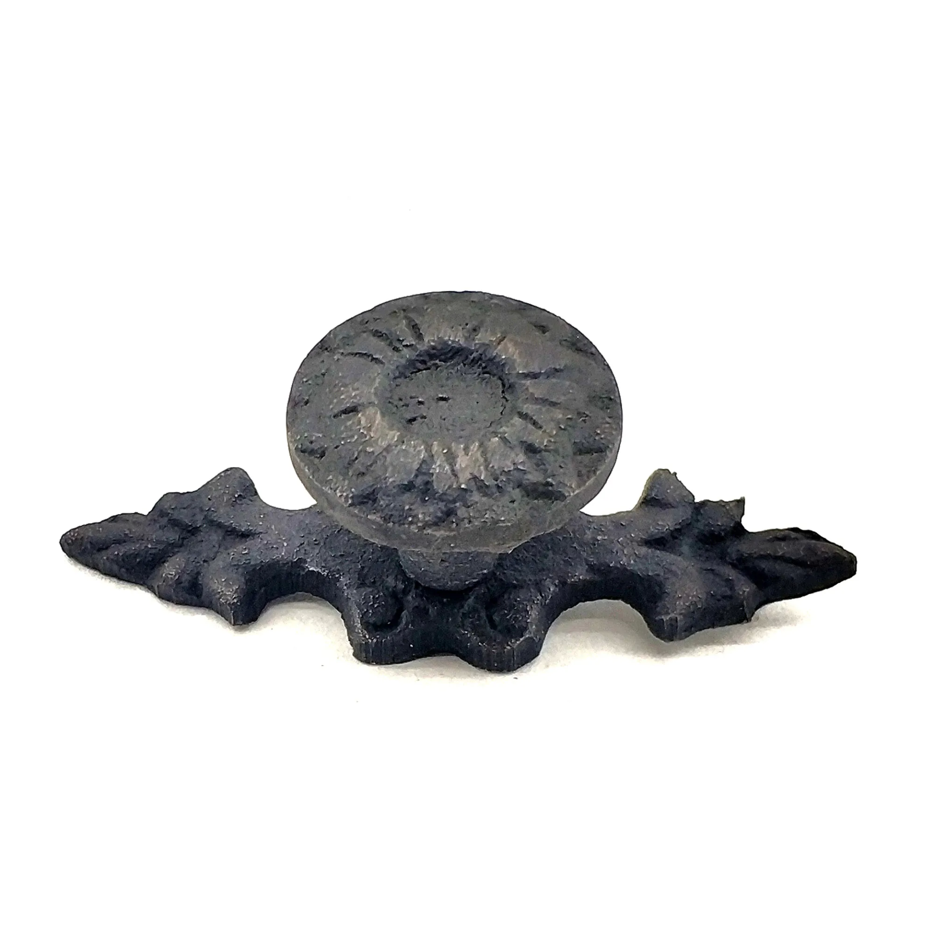 Antika Tarz Dekoratif Pirinç Çiçek Düğme - 20x53 Mm, Oksit - Lisinya