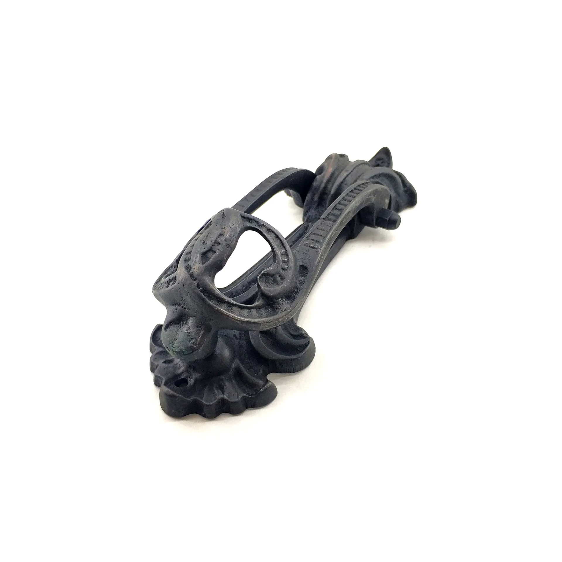 Antika Tarz Dekoratif Pirinç Doğa Kapı Tokmağı, Taktak - 205x73 Mm, Oksit - Lisinya Antika Tarz Dekoratif Pirinç Doğa Kapı Tokmağı, Taktak - 205x73 Mm, Oksit - Lisinya
