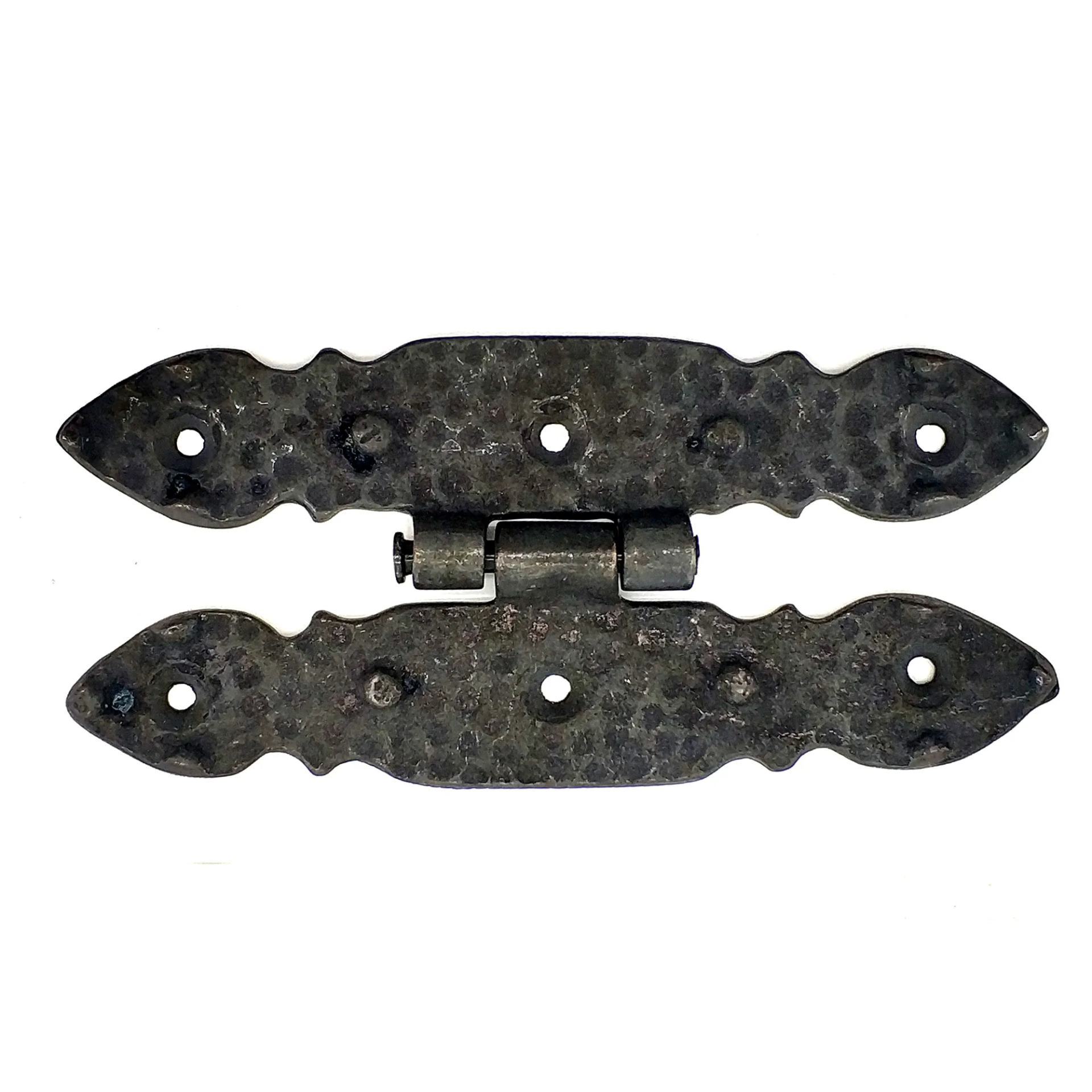 Antika Tarz Dekoratif Pirinç Düğmeli Menteşe - 142x69 Mm, Oksit - Lisinya Antika Tarz Dekoratif Pirinç Düğmeli Menteşe - 142x69 Mm, Oksit - Lisinya