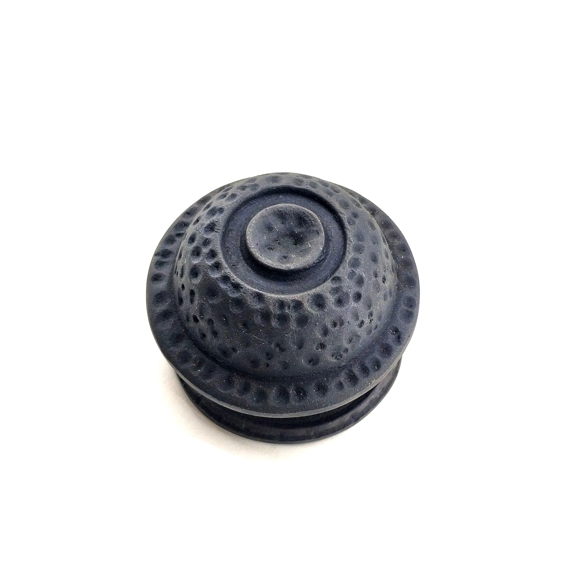 Antika Tarz Dekoratif Pirinç Gözlü Kapı Tokmağı - 78mm Çap, Oksit - Lisinya