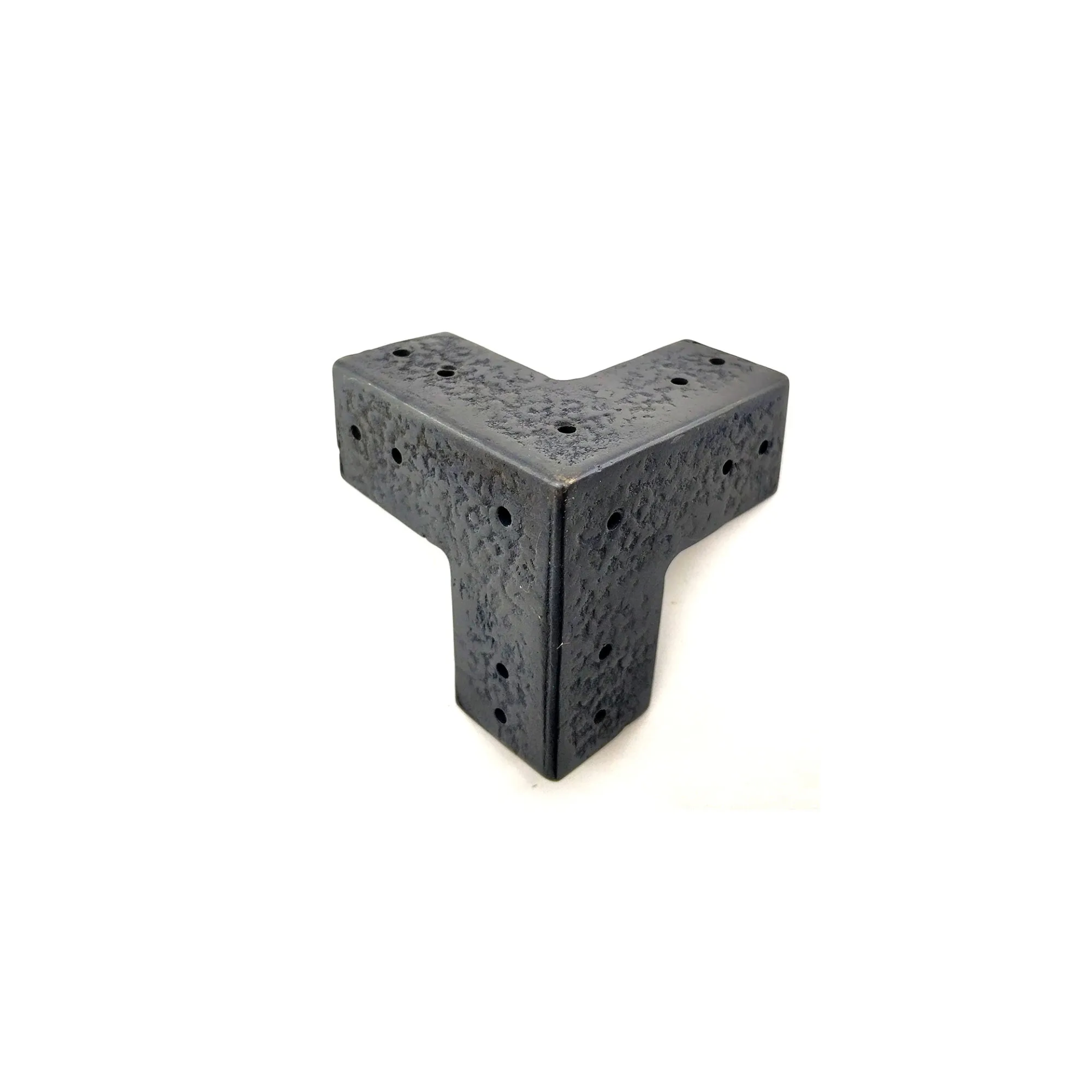 Antika Tarz Dekoratif Pirinç Köşe Gönye - 68x68 Mm, Oksit - Lisinya