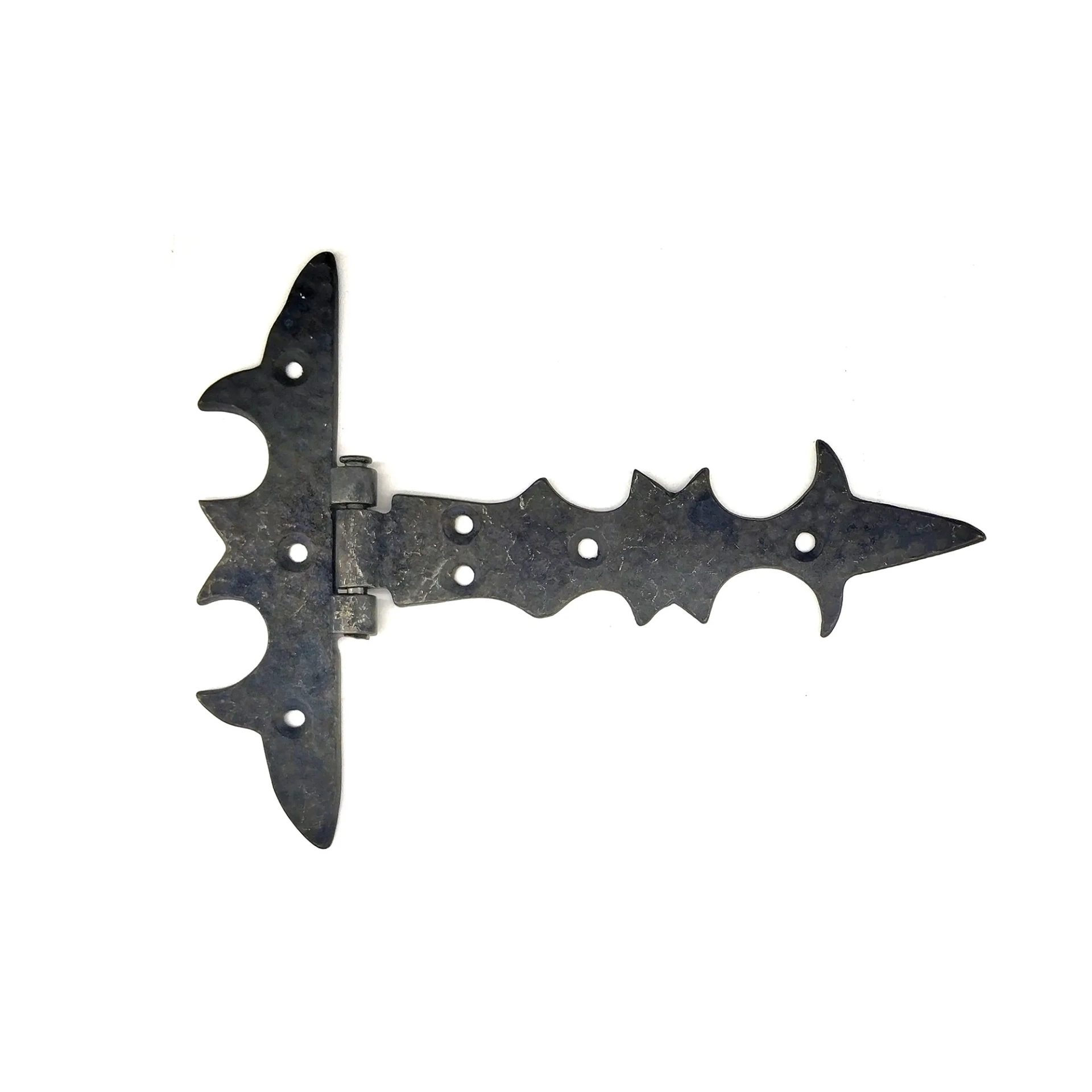 Antika Tarz Dekoratif Pirinç Kuyruklu Lale Menteşe - 147x193 Mm, Oksit - Lisinya