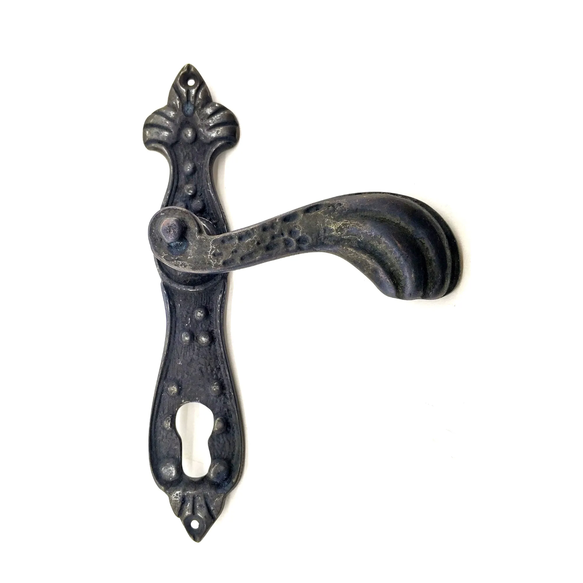 Antika Tarz Dekoratif Pirinç Mevlana Yale Kapı Kolu - 228x48 Mm, Oksit - Lisinya