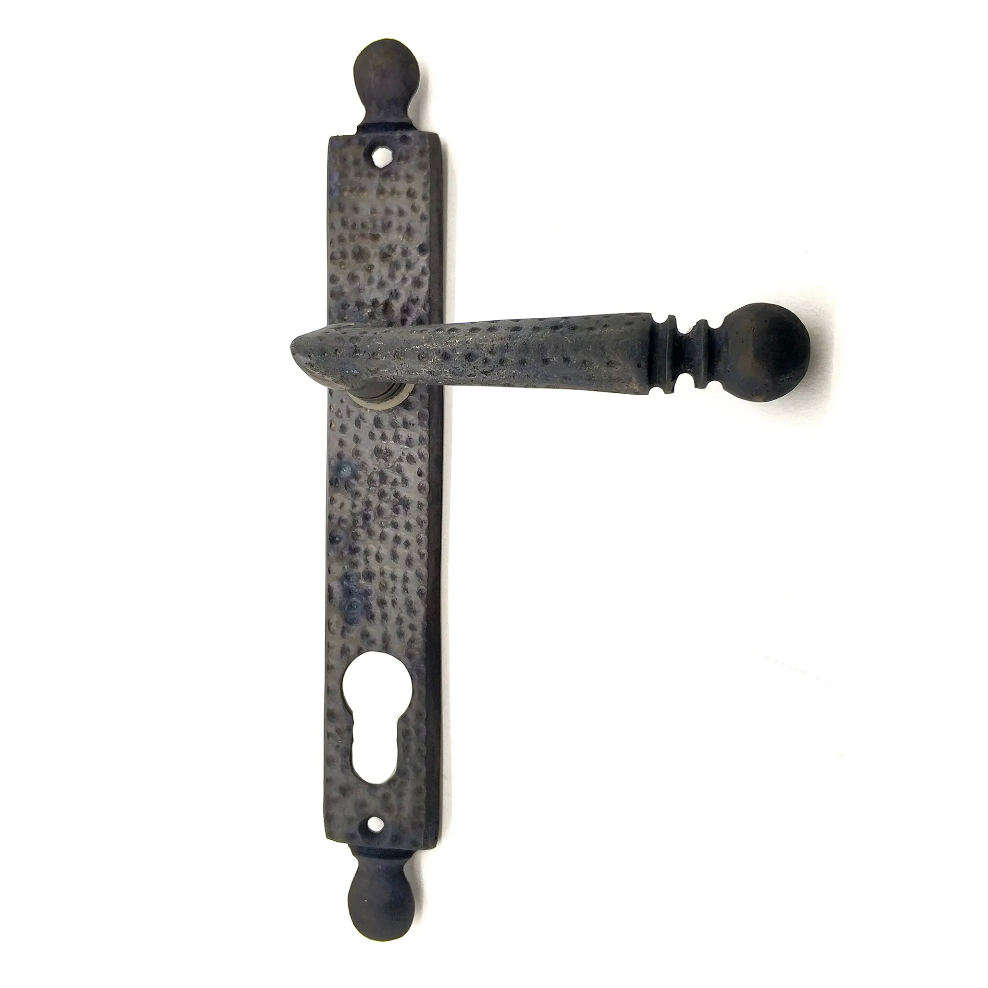 Antika Tarz Dekoratif Pirinç Misket Wc Banyo Kapı Kolu - 245x34 Mm, Oksit - Lisinya