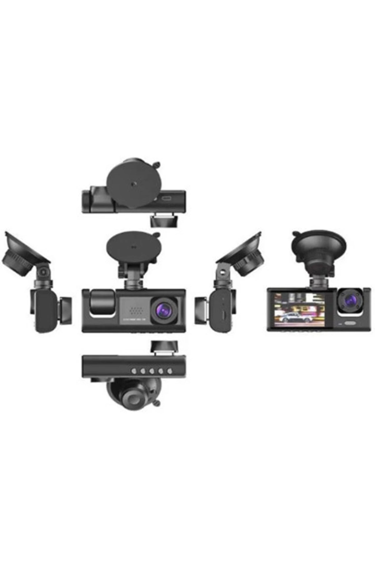 Araç İçi 1080p 3 Kameralı Lcd Ekranlı Gece Görüşlü , G-sensör , Geri Görüş Kamera - Lisinya Araç İçi 1080p 3 Kameralı Lcd Ekranlı Gece Görüşlü , G-sensör , Geri Görüş Kamera - Lisinya