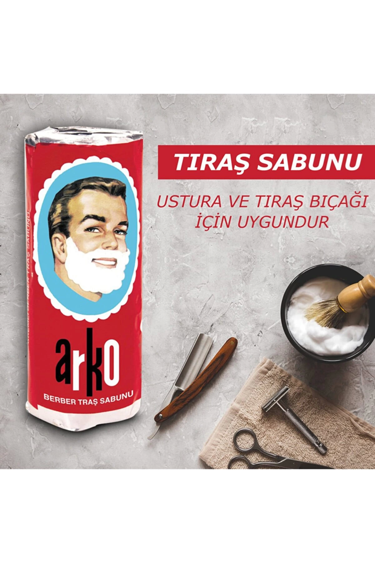Arko 12'li Tıraş Sabunu 12x75 Gr - Lisinya Arko 12'li Tıraş Sabunu 12x75 Gr - Lisinya