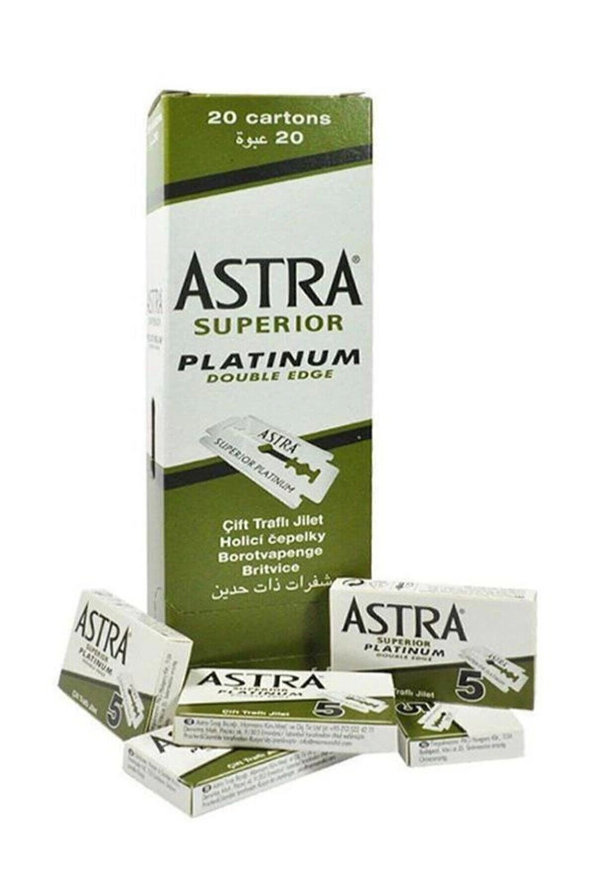 Astra Tıraş Bıçağı Yeşil Jilet 20'li Paket - Lisinya
