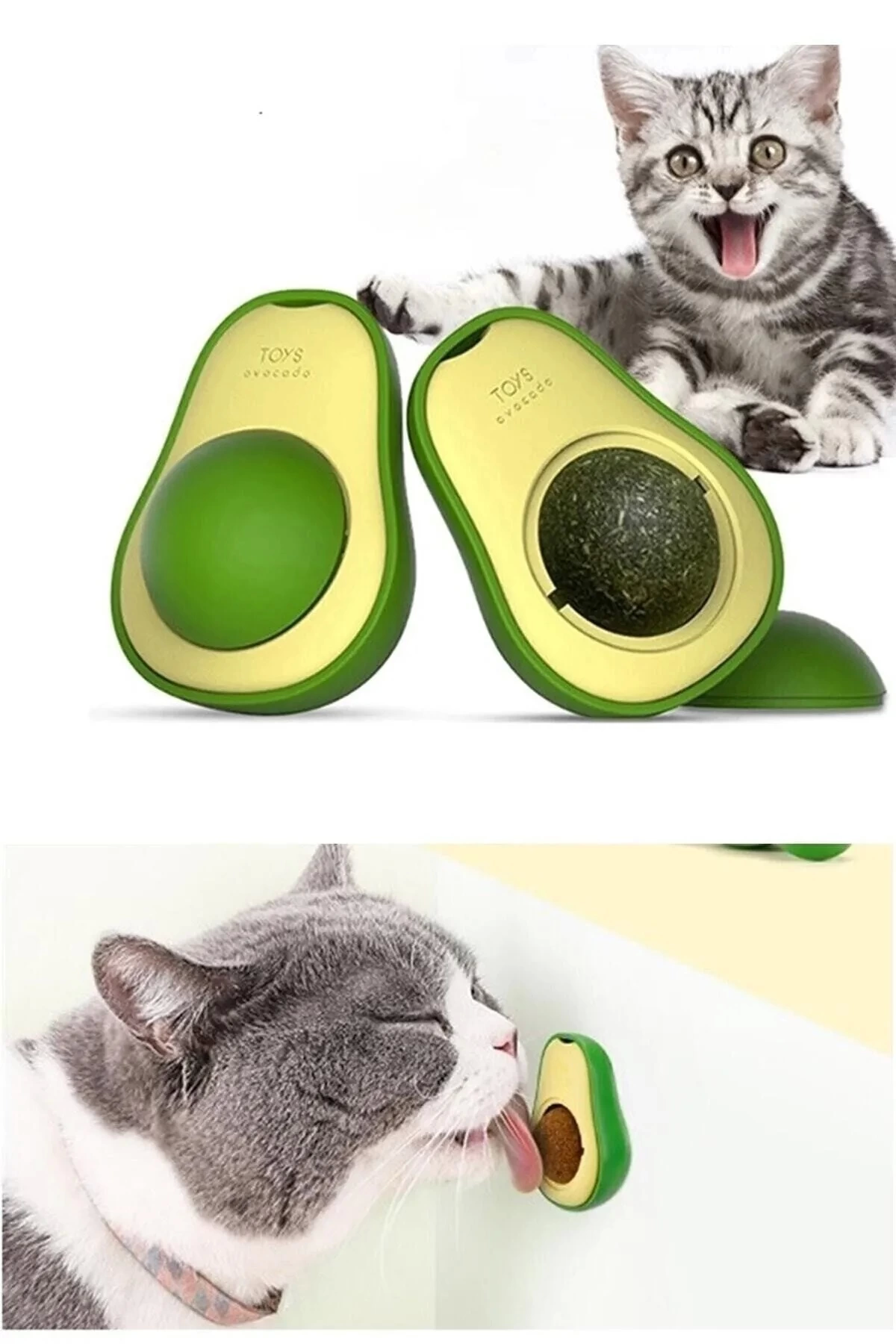 Avakado Kedi Nanesi Cat Mint Oyun Topu - Lisinya Avakado Kedi Nanesi Cat Mint Oyun Topu - Lisinya