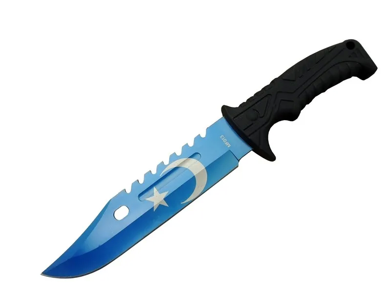 Ayyıldız Mf013bl Mavi Av Bıçağı 31cm - Testere Detaylı Bıçak, Kılıflı, Plastik Sap - Lisinya Ayyıldız Mf013bl Mavi Av Bıçağı 31cm - Testere Detaylı Bıçak, Kılıflı, Plastik Sap - Lisinya