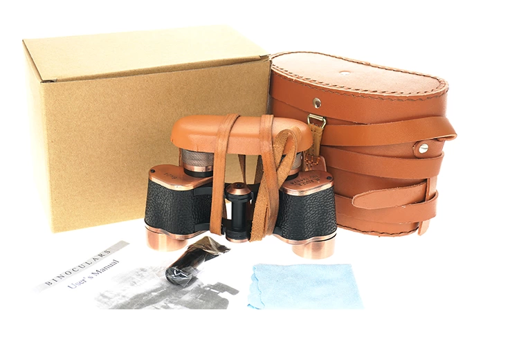 Baigish 6x24 Orjinal Deri Çantalı Prinç Kaplama Subay Dürbünü – Su Geçirmez – Artıkıl Özellikli Rus Malı – 1000m/86m - Lisinya