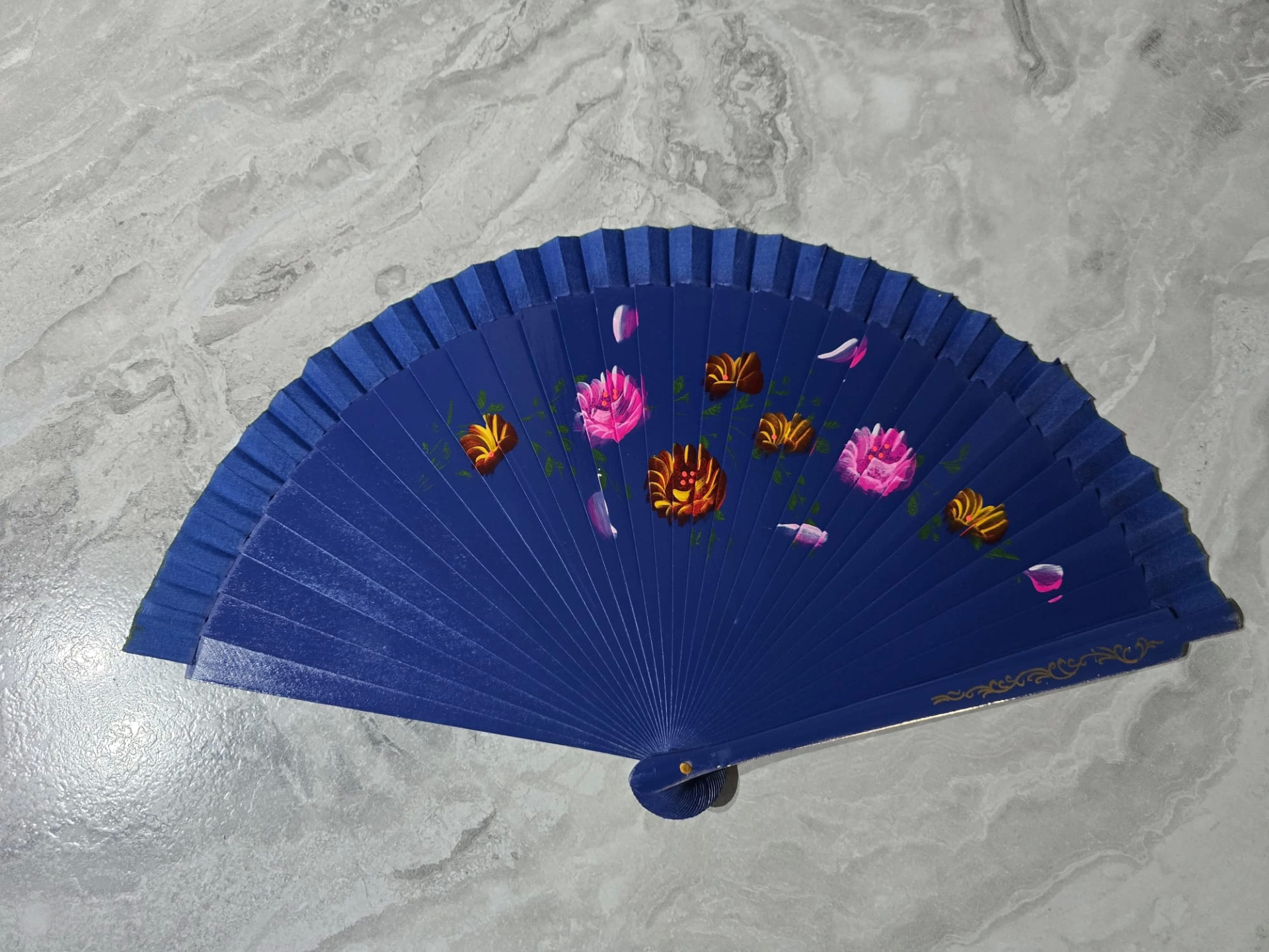 Bambu Çift Taraflı Yelpaze Karışık Renkler 12'li Paket - Lisinya