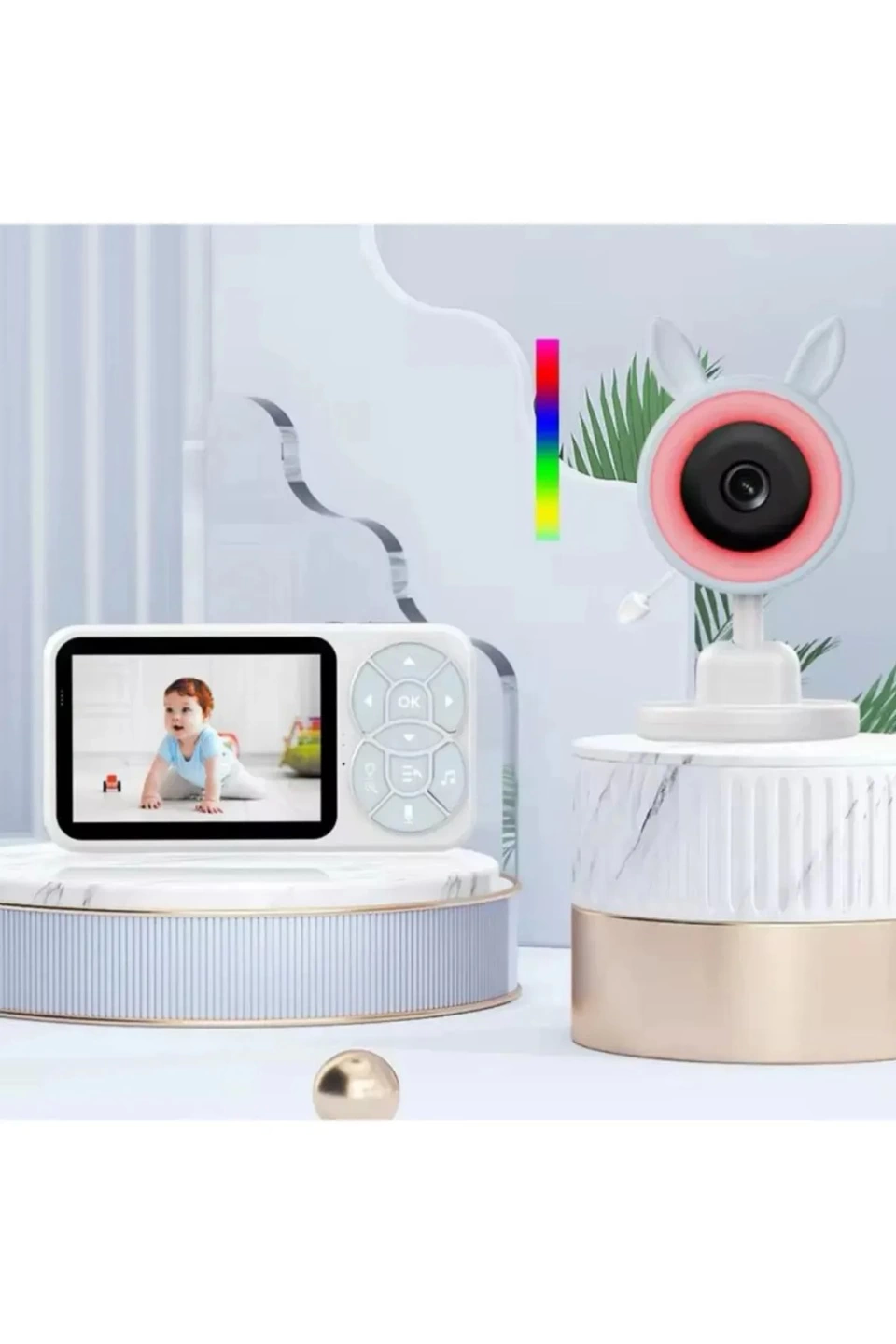 Bebek Kamerası Kumandalı Monitörlü Konuşma Özellikli Işıklı Gece Görüslü Hatırlatıcılı Kamera - Lisinya Bebek Kamerası Kumandalı Monitörlü Konuşma Özellikli Işıklı Gece Görüslü Hatırlatıcılı Kamera - Lisinya