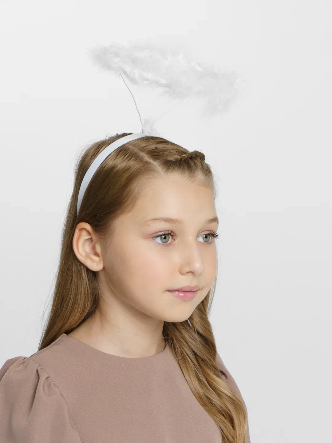 Beyaz Otrişli Tüylü Esnek Yapı Melek Haresi Melek Tacı - Lisinya