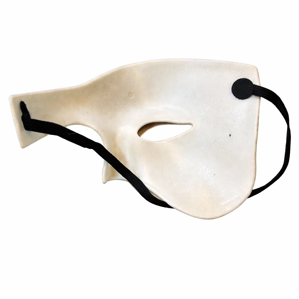 Beyaz Yarım Erkek Maske – Phantom Parti Balo Maskesi - Lisinya Beyaz Yarım Erkek Maske – Phantom Parti Balo Maskesi - Lisinya