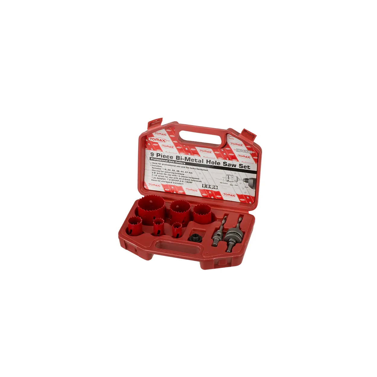 Bi-metal Panç Takımı - 13`lü Set (19-64 Mm), Ahşap İçin, Çantalı - Lisinya