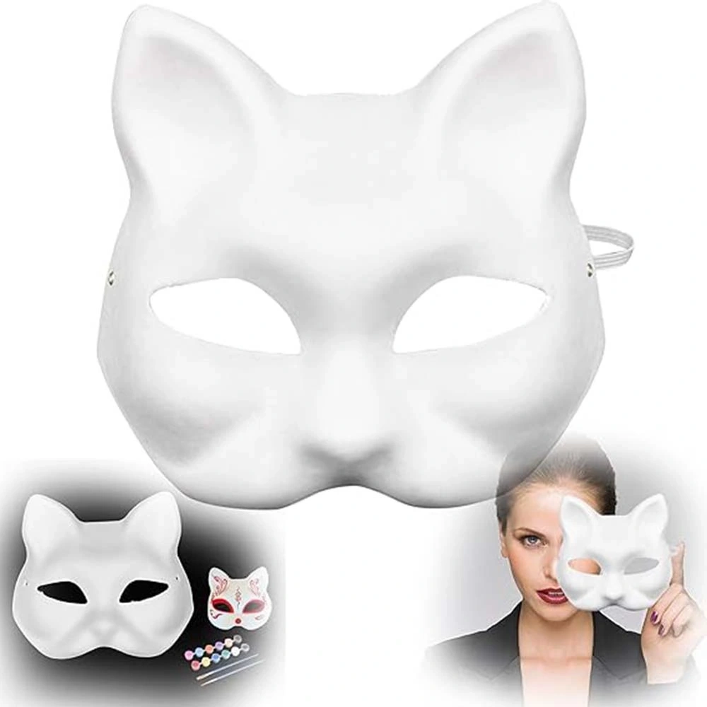Boyanabilir Kedi Model Maske – Kendi Tasarımını Oluştur - Lisinya Boyanabilir Kedi Model Maske – Kendi Tasarımını Oluştur - Lisinya