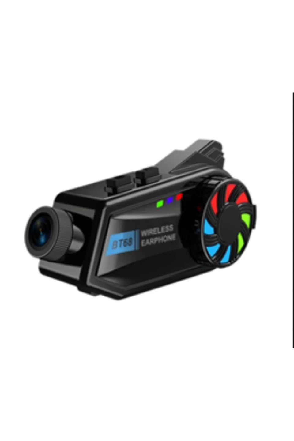 Bt68 Motosiklet Kask Bluetooth Kulaklık 1080p Kamera Ses Kontrolü Video Kayıt Özellikli İntercom - Lisinya