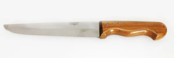 Bursa İnce Küt Kasap Bıçağı No:4, 20 Cm - Ahşap Sap - Lisinya