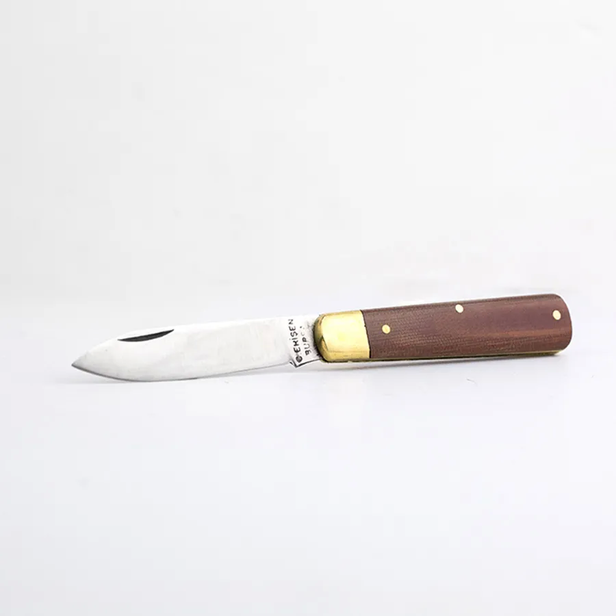 Cemil Erişen Bursa Çakı No:1 - 15,5 Cm , Ahşap Sap, Perçinli, Tek Sarı - Lisinya Cemil Erişen Bursa Çakı No:1 - 15,5 Cm , Ahşap Sap, Perçinli, Tek Sarı - Lisinya