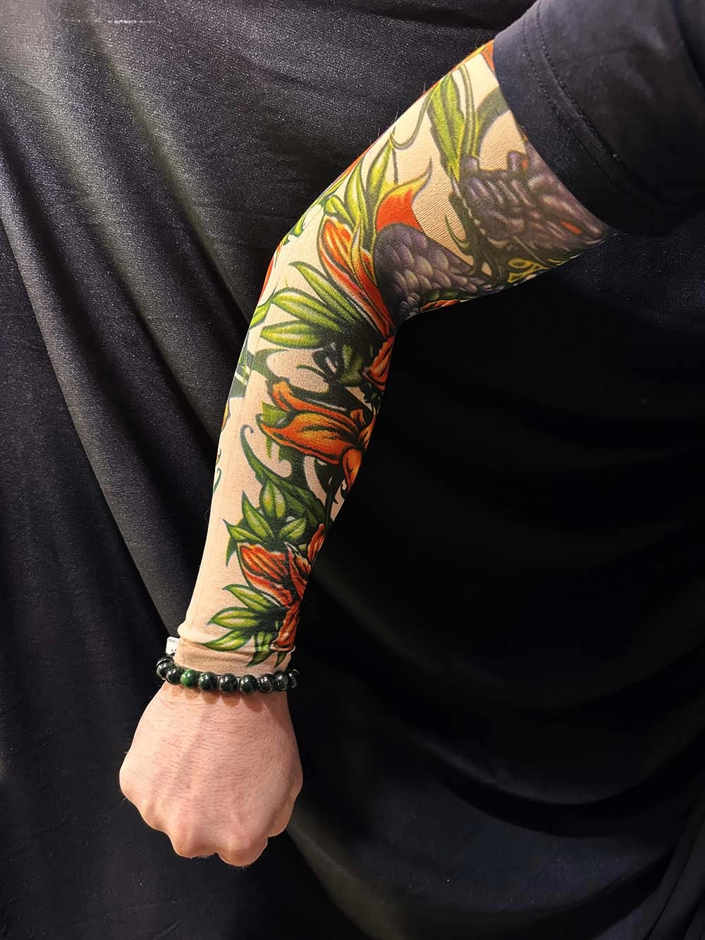 Çorap Dövme Giyilebilir Kol Bacak Dövmesi Likralı 2 Adet Model 25 - Lisinya