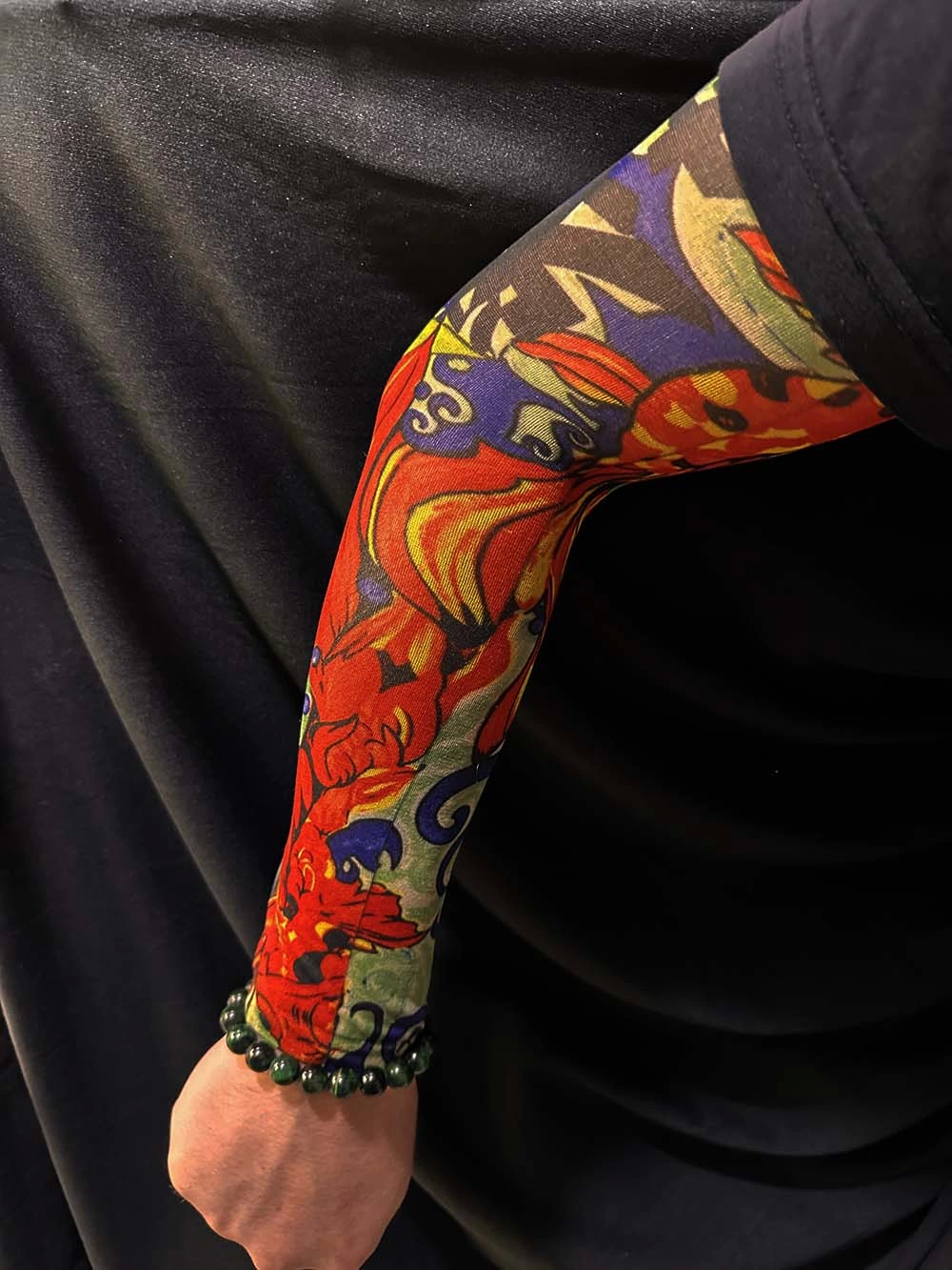 Çorap Dövme Giyilebilir Kol Bacak Dövmesi Likralı 2 Adet Model 4 - Lisinya