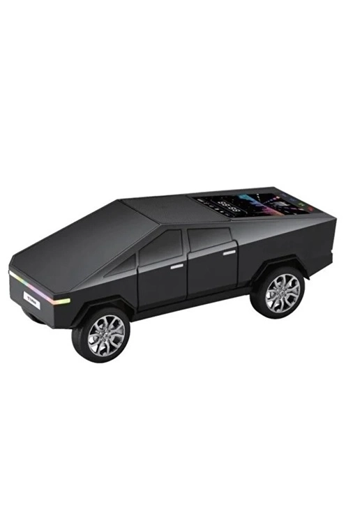 D68 Cyber Model Araba Tasarımlı Bluetooth Hoparlör 15w Güçlü Ses Rgb Led /tws/usb Siyah - Lisinya