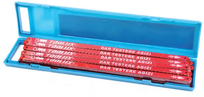 Dar Demir Testere Ağzı Çift Taraflı - 10 Adet - Lisinya