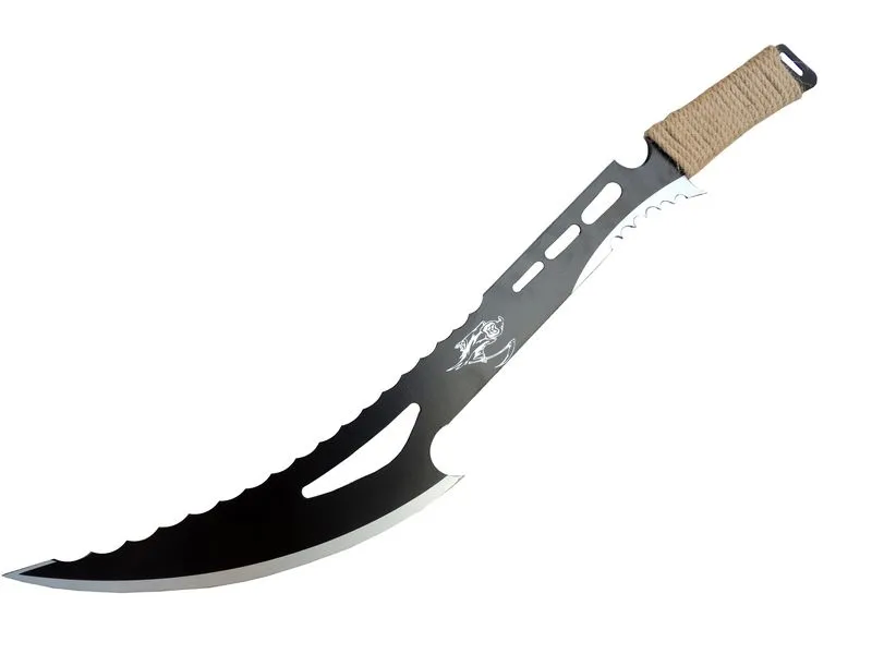 Dekoratif Azrail Kılıcı 70 Cm, Hasır İp Saplı, Keskin Değildir - Lisinya Dekoratif Azrail Kılıcı 70 Cm, Hasır İp Saplı, Keskin Değildir - Lisinya
