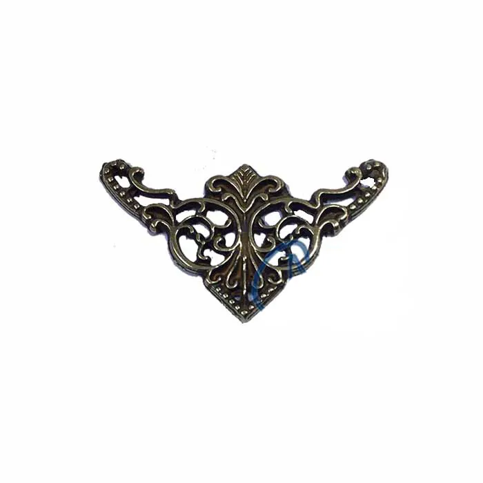 Dekoratif Köşe Süsü, Köşelik - Küçük, 19x34mm, Antik, 100 Adet - Lisinya