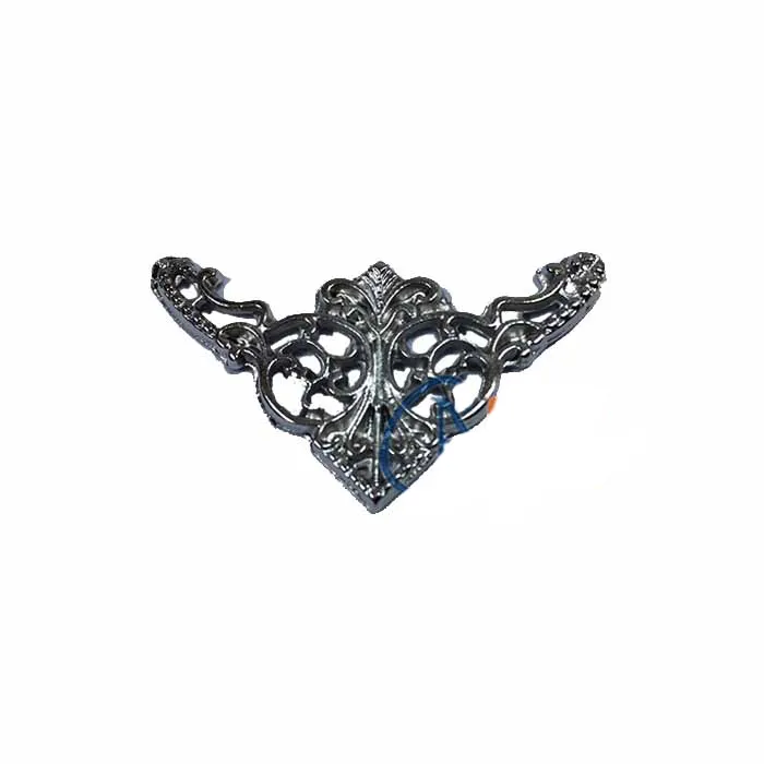 Dekoratif Köşe Süsü, Köşelik - Küçük, 19x34mm, Nikel, 1 Adet - Lisinya