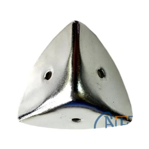 Dekoratif, Kutu, Sandık Köşesi - 45x28 Mm,büyük, Nikel, 1 Adet - Lisinya