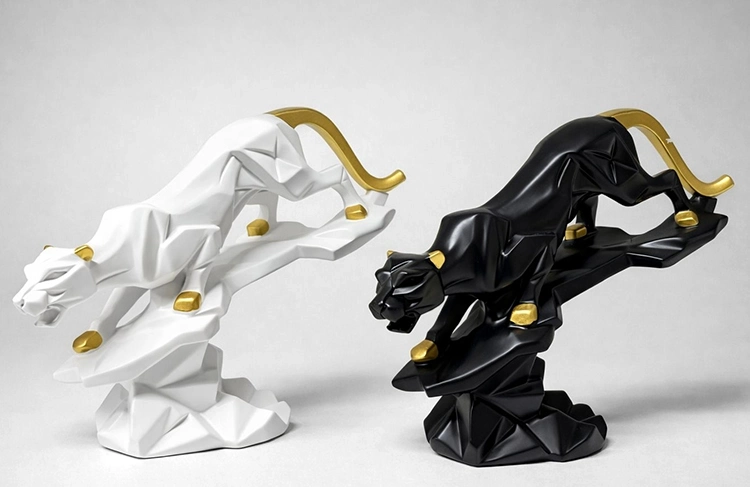 Dekoratif Polyester Panter Figürü Alk4553 - Lisinya