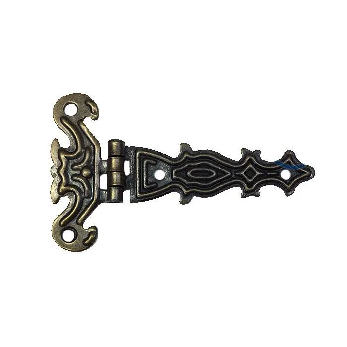 Dekoratif, Sac Tek Kuyruklu Menteşe - 40x68 Mm, Küçük, Antik, 100 Adet - Lisinya