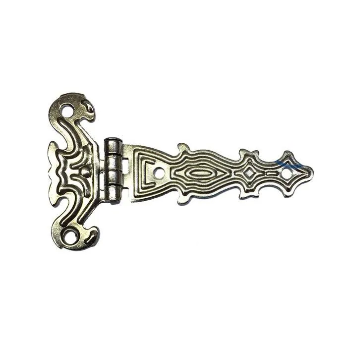 Dekoratif, Sac Tek Kuyruklu Menteşe - 40x68 Mm, Küçük, Nikel, 1 Adet - Lisinya