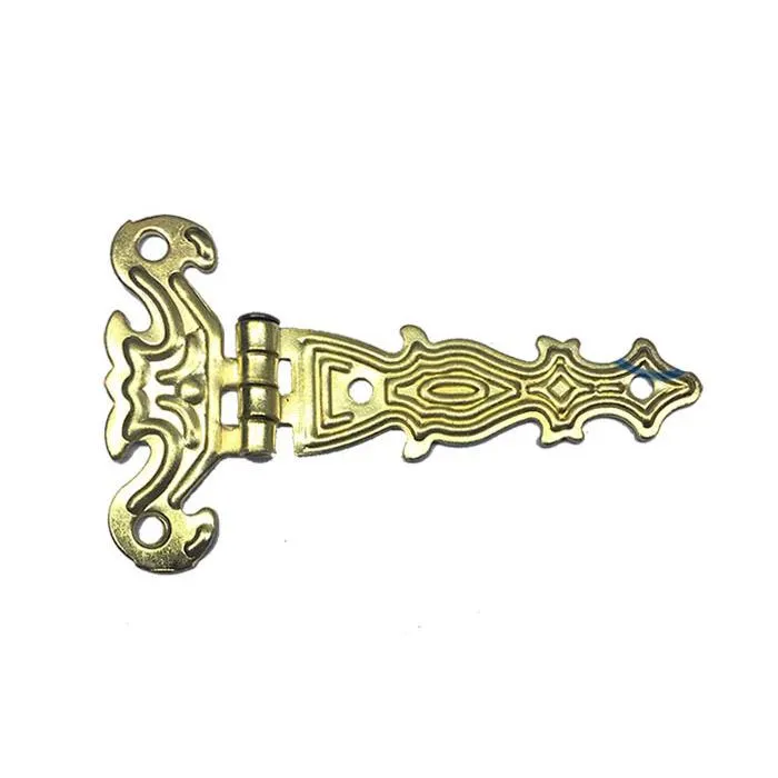 Dekoratif, Sac Tek Kuyruklu Menteşe - 40x68 Mm, Küçük, Sarı, 100 Adet - Lisinya