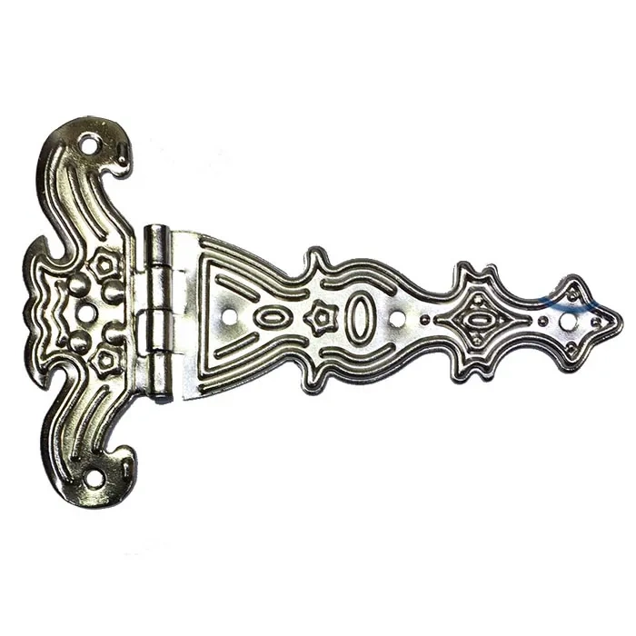 Dekoratif, Sac Tek Kuyruklu Menteşe - 69x102 Mm, Büyük, Nikel, 1 Adet - Lisinya