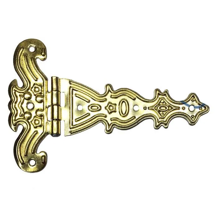Dekoratif, Sac Tek Kuyruklu Menteşe - 69x102 Mm, Büyük, Sarı, 1 Adet - Lisinya