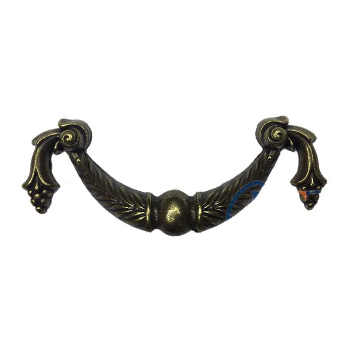 Dekoratif Zamak Üzümlü Kulp - 64mm, Antik, 100 Adet - Lisinya